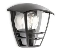 Philips myGarden Creek Outdoor Wall Light Black (Requires 1 x 60 W E27 Bulb)