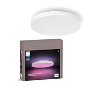 Philips Hue Datura Smart Ceiling Panel (Small Round 38.4 x 38.4 cm) White & Color Light, Bluetooth Compatible, Voice Control with Alexa, Apple Home & Google Assistant