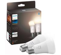 Philips Hue E27 9.5W White Smart Light Bulb - Pack of 2