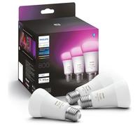 Philips Hue E27 Colour Smart LED Wi-Fi Bulb - 3 Pack