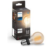 Philips Hue White Filament Single Smart LED Bulb [E27 Edison Screw] with Bluetooth, Works with Alexa and Google Assistant