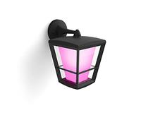 Philips Hue Econic Garden Wall Light, Black | White and Colour Ambience, 16 Million Colours, Smart LED, Down Lantern, Bluetooth App Control, Smart Home and Control