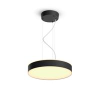 Philips Hue Enrave White & Colour Ambiance Smart Ceiling Pendant for Kitchen and Dining. Works with Alexa, Google Assistant and Apple HomeKit, Black