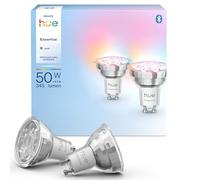Philips Hue Essential 4.7W GU10 345 Lumen Colour Smart Spotlight Bulb (2 ECOPAACT)