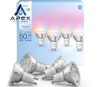Philips Hue Essential Smart LED GU10 Spotlight Bulb, White and Color 4Pack