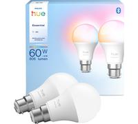Philips Hue Essentials Colour B22 2-pack, White