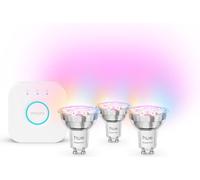 Philips Hue Essentials Colour GU10 3-pack and Bridge Kit, White