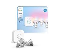 Philips Hue Essentials Colour Gu10 3-Pack And Bridge One Colour