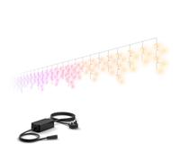 Philips Hue Festavia Icicle Lights (8.5 M Transparent Cable, 250 Leds) + 40w Power Supply