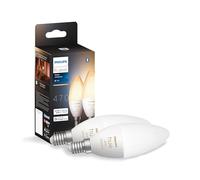 Philips Hue New White Ambiance Smart Light Bulb 2 Pack [E14 Small Edison Screw] Works with Alexa, Google Assistant and Apple Homekit. for Indoor Home