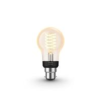Philips Hue White Filament Regular A60 LED Smart Light Bulb 1 Pack [B22 Bayonet Cap] , with Bluetooth, Works with Alexa, Google Assistant and Apple Ho