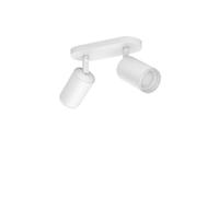 Philips Hue Fugato Colour Changing 2 Light Spotlight Fitting In White Finish
