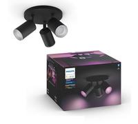 Philips Hue Fugato White And Colour Ambiance Triple Spotlight Black