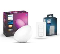 Philips Hue Go White & Colour Smart LED Lamp and Dimmer switch - White, White