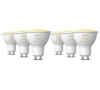 Philips Hue GU10 4.2W Smart Light Bulb - Pack of 6
