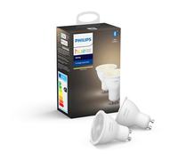 Philips Hue Gu10 57W Led Warm White Dimmable Light Bulb Pack Of 2