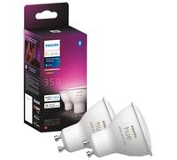 Philips Hue GU10 Colour Smart Bulb With Bluetooth - 2 Pack