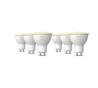 Philips Hue White Ambiance GU10 6 Pack - White, White