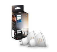 Philips Hue GU10 White Ambiance 2 Pack Smart Spot Light Bulb Bluetooth 350 Lumen [EEK: G]