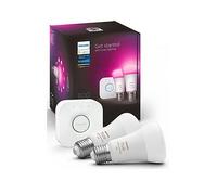 Philips Hue White and colour ambience Starter kit: 2 E27 smart bulbs (1100)