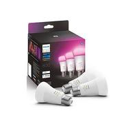 Philips Hue Hue White & Colour Ambiance Smart Bulb 3 Pack Led 6.5W E27 One Colour