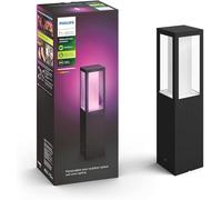 Philips Hue Impress Pedestal Light, Black | White and Colour Ambience, Low Voltage, Smart LED, Outdoor Lighting, Bluetooth App Control, Smart Home