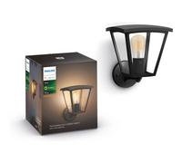 Philips Hue Inara White Smart Light Wall Lantern. (Black) for Outdoor Smart Home Lighting, Patio, Terrace and Garden