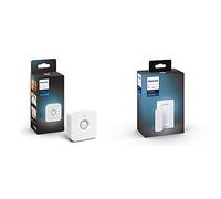 Philips Hue Indoor Motion Sensor with Wireless Control, Smart Lighting Accessory Smart Wireless Dimmer Switch V1 (Installation Exclusive Lights)