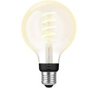 Philips Hue White Ambiance Filament Single Smart LED Globe [E27 Edison Screw] - 550 Lumens. Works with Alexa, Google Assistant and Apple Homekit, New