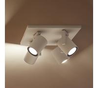 Philips Hue LED ceiling spotlight Argenta, white, 4-bulb. RGB CCT