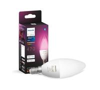 Philips Hue LED Light Bulb, E14 | White and Colour Ambiance Light, Smart LED, 5.3W, Edison Screw Design, Dimmable, Bluetooth App Control, Smart Home