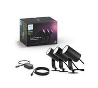 Philips Hue Lily LED Smart Outdoor Spotlights - Set of 3 - Base Kit