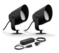 Philips Hue Lily XL Basic Set of 2 Garden Spots (Anthracite) - White and Colored Light - Includes Power Cable Garden Lighting - Hue White and Color Ambiance