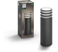 Philips Hue Lucca White LED Smart Outdoor Pedestal Light, For Garden and Patio. Works with Alexa, Google Assistant and Apple HomeKit, Pack of 1