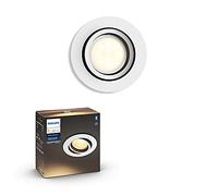Philips Hue Milliskin White Ambiance Recessed LED Smart Ceiling SpotLight [GU10 Spot] with Bluetooth, White. Works with Alexa, Google Assistant and Apple HomeKit.