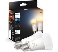 Philips Hue New White Ambiance Smart Light Bulb 2 Pack 75W - 1100 Lumen [E27 Edison Screw] with Bluetooth. Works with Alexa, Google Assistant and Apple Homekit.