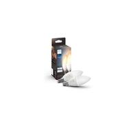 Philips Hue New White Ambiance Smart Light Bulb 2 Pack [E14 Small Edison Screw] Works with Alexa, Google Assistant and Apple Homekit. for Indoor Home