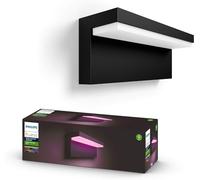 Philips Hue Nyro Outdoor Wall Light, Smart LED, Black | White and Colour Ambiance Light, 1020lm, IP44, Requires Hue Bridge, Smart Home