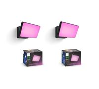 Philips Hue Outdoor Floodlight Bundle - 2X Discover White & Colour 15W Smart LED Lights for Garden & Security