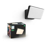 Philips Hue Outdoor Hue Black Mains-Powered Warm White Led Wall Light 2300Lm