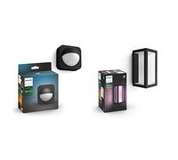 Philips Hue Outdoor Motion Sensor - Works with Alexa Impress White and Colour Ambiance LED Smart Garden Wall Light [Slim], Works with Alexa, Google Assistant and Apple Homekit