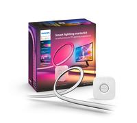Philips Hue Play Gradient PC Lightstrip Starter Kit Including Hue Bridge [for 3X 24-27 Inch Screens] LED Smart Lighting. Sync for Entertainment,