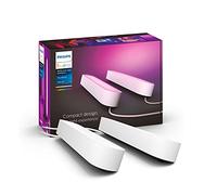 Philips Hue Play White and Colour Ambiance Smart Light Bar Double Pack Base Unit, Entertainment Lighting for TV and Gaming (Works with Alexa, Google Assistant and Apple HomeKit), White