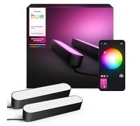 Philips Hue Play White and Colour Ambiance Smart Light Bar Double Pack Base Unit, Entertainment Lighting for TV and Gaming (Works with Alexa, Google Assistant and Apple HomeKit), Black