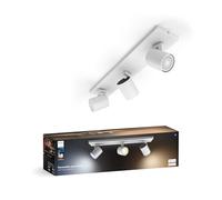Philips Hue White Ambiance Runner Tunable Smart LED 3-Spot Ceiling Light White