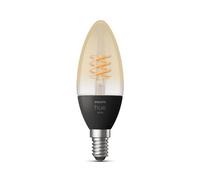 Philips Hue White Filament Single Smart LED Bulb [E14 Small Edison Screw]. Works with Alexa, Google Assistant and Apple Homekit
