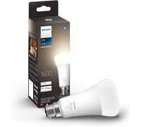 Philips Hue Single Smart Bulb LED 1 Pack Warm White [B22 Bayonet Cap] - 1600 Lumens (100W Equivalent) Works with Alexa, Google Assistant and Apple Homekit