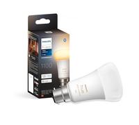 Philips Hue Smart Bulb, B22 Bayonet Cap, 1 Pack | Cool to Warm White Ambiance Light, Smart LED, 1100lm, Dimmable, Bluetooth App Control, Smart Home