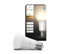 Philips Hue Smart LED A60 Bulb, Warm White Light 2700K, E27 Base, 9.5W, 1100 Lumens, Dimmable, Works with Alexa, Google Assistant, and Apple Home, 1 Pack