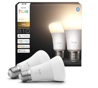 Philips Hue Smart LED A60 Bulb, White and Color Ambiance, E27 Base, 9.5W, Full Spectrum Light 1000K-20000K, 1100 Lumens, Dimmable, Works with Alexa, Google Assistant, and Apple Home, 2 Pack